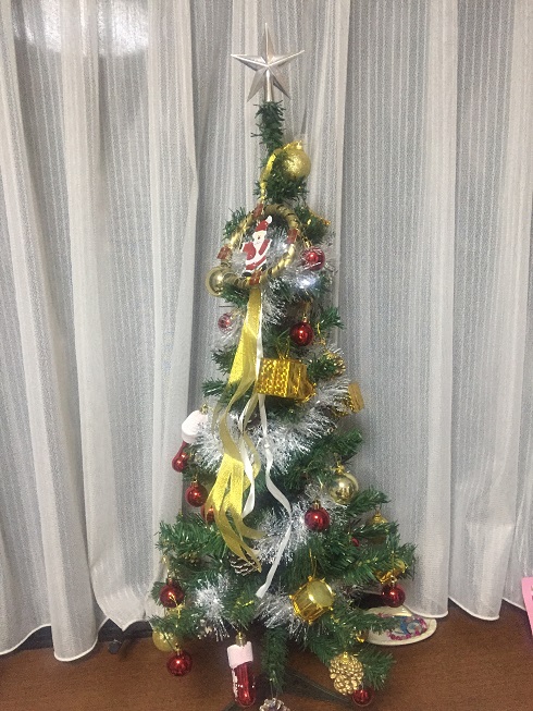 完成したクリスマスツリー