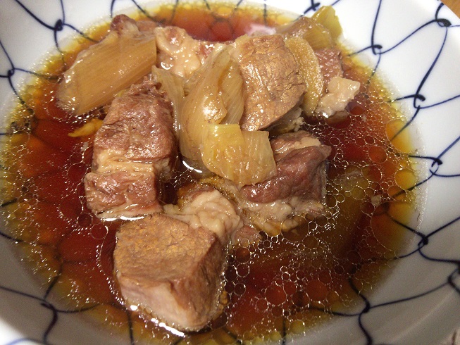 完成した豚の角煮（1皿）