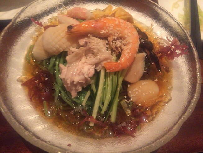 海鮮ヒスイ冷麺（醤油）